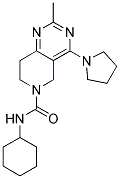 2-METHYL-4-PYRROLIDIN-1-YL-7,8-DIHYDRO-5H-PYRIDO[4,3-D]PYRIMIDINE-6-CARBOXYLIC ACID CYCLOHEXYLAMIDE Struktur