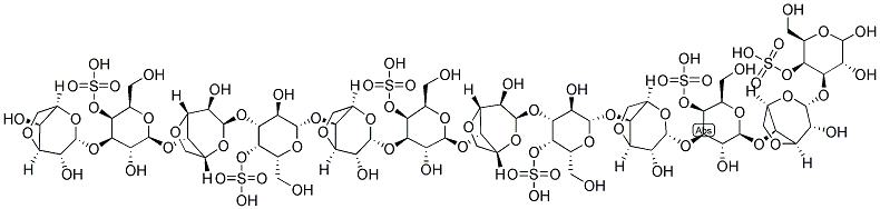 NEOCARRADODECAOSE 4(1,3 5,9,11)-HEXA-O-SULFATE Struktur