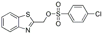 4-CHLORO-BENZENESULFONIC ACID BENZOTHIAZOL-2-YLMETHYL ESTER Struktur