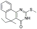 5-ETHYL-5-METHYL-2-(METHYLTHIO)-5,6-DIHYDROBENZO[H]QUINAZOLIN-4(3H)-ONE Struktur