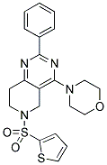 4-MORPHOLIN-4-YL-2-PHENYL-6-(THIOPHENE-2-SULFONYL)-5,6,7,8-TETRAHYDRO-PYRIDO[4,3-D]PYRIMIDINE Struktur