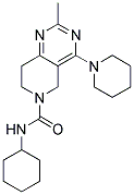 2-METHYL-4-PIPERIDIN-1-YL-7,8-DIHYDRO-5H-PYRIDO[4,3-D]PYRIMIDINE-6-CARBOXYLIC ACID CYCLOHEXYLAMIDE Struktur