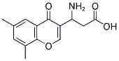 3-AMINO-3-(6,8-DIMETHYL-4-OXO-4H-CHROMEN-3-YL)-PROPIONIC ACID Struktur