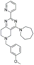 4-AZEPAN-1-YL-6-(3-METHOXY-BENZYL)-2-PYRIDIN-2-YL-5,6,7,8-TETRAHYDRO-PYRIDO[4,3-D]PYRIMIDINE Struktur