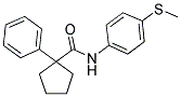 N-(4-METHYLTHIOPHENYL)(PHENYLCYCLOPENTYL)FORMAMIDE Struktur