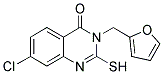 7-CHLORO-3-(2-FURYLMETHYL)-2-MERCAPTOQUINAZOLIN-4(3H)-ONE Struktur