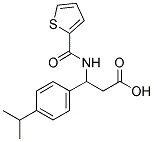 3-(4-ISOPROPYLPHENYL)-3-[(2-THIENYLCARBONYL)AMINO]PROPANOIC ACID Struktur