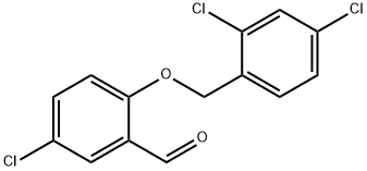 5-CHLORO-2-[(2,4-DICHLOROBENZYL)OXY]BENZALDEHYDE Struktur