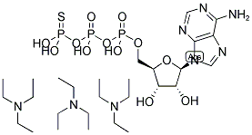 ADENOSINE-5'-(GAMMA-THIO)-TRIPHOSPHATE, TRIETHYLAMMONIUM SALT Struktur