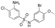 3-AMINO-N-(3-BROMO-4-METHOXY-PHENYL)-4-CHLORO-BENZENESULFONAMIDE Struktur