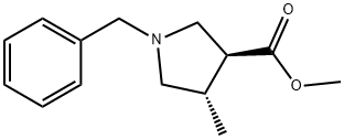 1-BENZYL-4-METHYL-PYRROLIDINE-3-CARBOXYLIC ACID METHYL ESTER Struktur