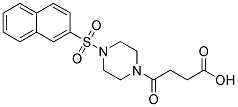 4-[4-(2-NAPHTHYLSULFONYL)PIPERAZIN-1-YL]-4-OXOBUTANOIC ACID Struktur