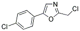 2-(CHLOROMETHYL)-5-(4-CHLOROPHENYL)-1,3-OXAZOLE Struktur