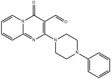 4-OXO-2-(4-PHENYL-PIPERAZIN-1-YL)-4H-PYRIDO[1,2-A]PYRIMIDINE-3-CARBALDEHYDE Struktur