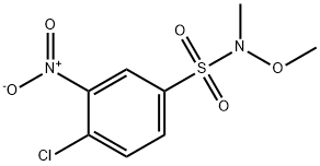 4-CHLORO-N-METHOXY-N-METHYL-3-NITROBENZENESULFONAMIDE Struktur