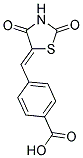 4-(2,4-DIOXO-THIAZOLIDIN-5-YLIDENEMETHYL)-BENZOIC ACID Struktur