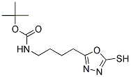 [4-(5-MERCAPTO-[1,3,4]OXADIAZOL-2-YL)-BUTYL]-CARBAMIC ACID TERT-BUTYL ESTER Struktur