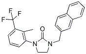 1-[2-METHYL-3-(TRIFLUOROMETHYL)PHENYL]-3-(2-NAPHTHYLMETHYL)IMIDAZOLIDIN-2-ONE Struktur