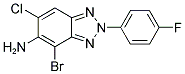 4-BROMO-6-CHLORO-2-(4-FLUOROPHENYL)-2H-1,2,3-BENZOTRIAZOL-5-AMINE Struktur