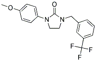 1-(4-METHOXYPHENYL)-3-[3-(TRIFLUOROMETHYL)BENZYL]IMIDAZOLIDIN-2-ONE Struktur