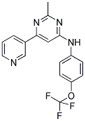 2-METHYL-6-PYRIDIN-3-YL-N-[4-(TRIFLUOROMETHOXY)PHENYL]PYRIMIDIN-4-AMINE Struktur