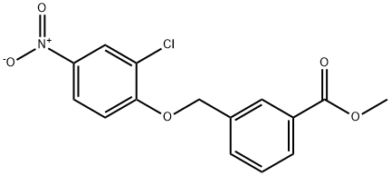 3-(2-CHLORO-4-NITRO-PHENOXYMETHYL)-BENZOIC ACID METHYL ESTER Struktur