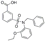 3-[[BENZYL(2-ETHOXYPHENYL)AMINO]SULFONYL]BENZOIC ACID Struktur