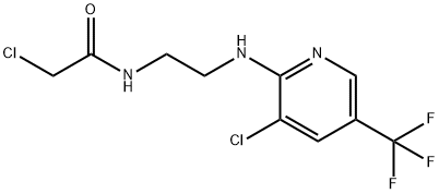 2-[2-(CHLOROACETYLAMINO)ETHYL]-3-CHLORO-5-(TRIFLUOROMETHYL)PYRIDINE Struktur