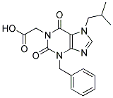 (3-BENZYL-7-ISOBUTYL-2,6-DIOXO-2,3,6,7-TETRAHYDRO-1H-PURIN-1-YL)ACETIC ACID Struktur