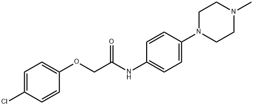 2-(4-CHLOROPHENOXY)-N-(4-(4-METHYLPIPERAZIN-1-YL)PHENYL)ACETAMIDE Struktur