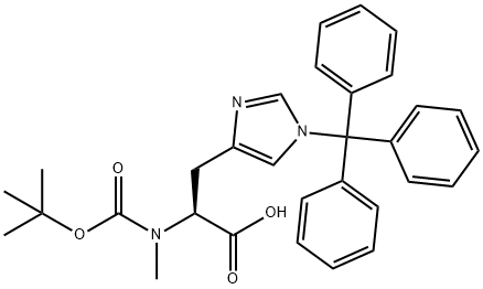 BOC-MEHIS(TRT)-OH Struktur