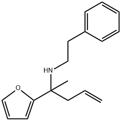 (1-FURAN-2-YL-1-METHYL-BUT-3-ENYL)-PHENETHYL-AMINE Struktur