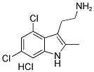 2-(4,6-DICHLORO-2-METHYL-1H-INDOL-3-YL)ETHANAMINE HYDROCHLORIDE Struktur