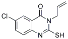 3-ALLYL-6-CHLORO-2-MERCAPTOQUINAZOLIN-4(3H)-ONE Struktur