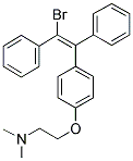 TRANS-(E)-1-BROMO-2-[4-[2-(DIMETHYLAMINO)ETHOXY]PHENYL]-1,2-DIPHENYLETHENE Struktur