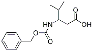 3-BENZYLOXYCARBONYLAMINO-4-METHYL-PENTANOIC ACID Struktur