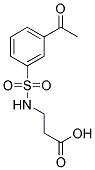 3-(3-ACETYL-BENZENESULFONYLAMINO)-PROPIONIC ACID Struktur