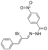 N'-[(1E,2Z)-2-BROMO-3-PHENYLPROP-2-ENYLIDENE]-4-NITROBENZOHYDRAZIDE Struktur