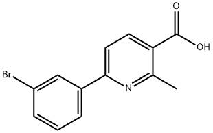 6-(3-BROMOPHENYL)-2-METHYLNICOTINIC ACID Struktur