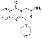 2-[2-(MORPHOLIN-4-YLMETHYL)-4-OXOQUINAZOLIN-3(4H)-YL]ETHANETHIOAMIDE Struktur