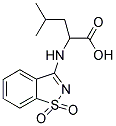 2-[(1,1-DIOXIDO-1,2-BENZISOTHIAZOL-3-YL)AMINO]-4-METHYLPENTANOIC ACID Struktur