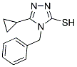 4-BENZYL-5-CYCLOPROPYL-4H-[1,2,4]TRIAZOLE-3-THIOL Struktur