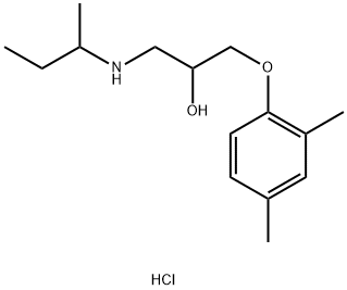 1-(SEC-BUTYLAMINO)-3-(2,4-DIMETHYLPHENOXY)PROPAN-2-OL HYDROCHLORIDE Struktur