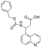 3-BENZYLOXYCARBONYLAMINO-3-QUINOLIN-5-YL-PROPIONIC ACID Struktur