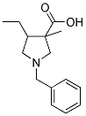 1-BENZYL-4-ETHYL-3-METHYL-PYRROLIDINE-3-CARBOXYLIC ACID Struktur