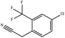 4-CHLORO-2-(TRIFLUOROMETHYL)PHENYLACETONITRILE Structure