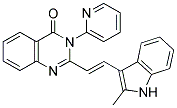 2-[(E)-2-(2-METHYL-1H-INDOL-3-YL)VINYL]-3-PYRIDIN-2-YLQUINAZOLIN-4(3H)-ONE Struktur