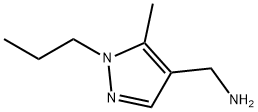 C-(5-METHYL-1-PROPYL-1H-PYRAZOL-4-YL)-METHYLAMINE Struktur