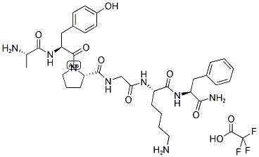 ALA-TYR-PRO-GLY-LYS-PHE-NH2 TRIFLUOROACETATE SALT Struktur