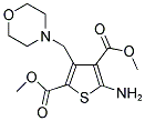 5-AMINO-3-MORPHOLIN-4-YLMETHYL-THIOPHENE-2,4-DICARBOXYLIC ACID DIMETHYL ESTER Struktur